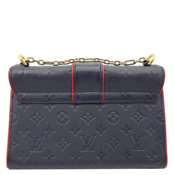 Louis Vuitton  Saint Sulpice PM Empreinte Leather Crossbody Bag Navy Blue - Picture 3 of 16
